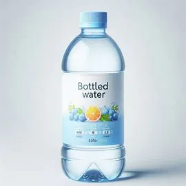 Sealed bottle of water served chilled, ideal for hydration.

