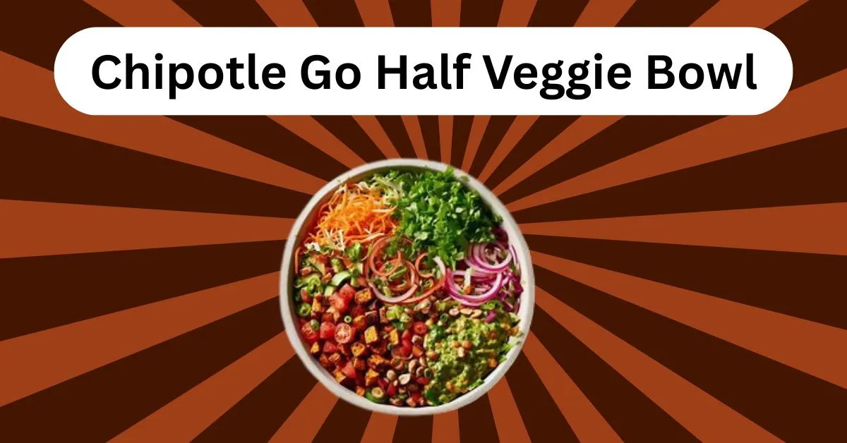 Chipotle veggie bowl, half portion bowl, healthy Chipotle meal, customizable lunch, plant-based option, fresh ingredients, vegetarian bowl, low-calorie meal, Chipotle healthy choice, nutritious bowl.