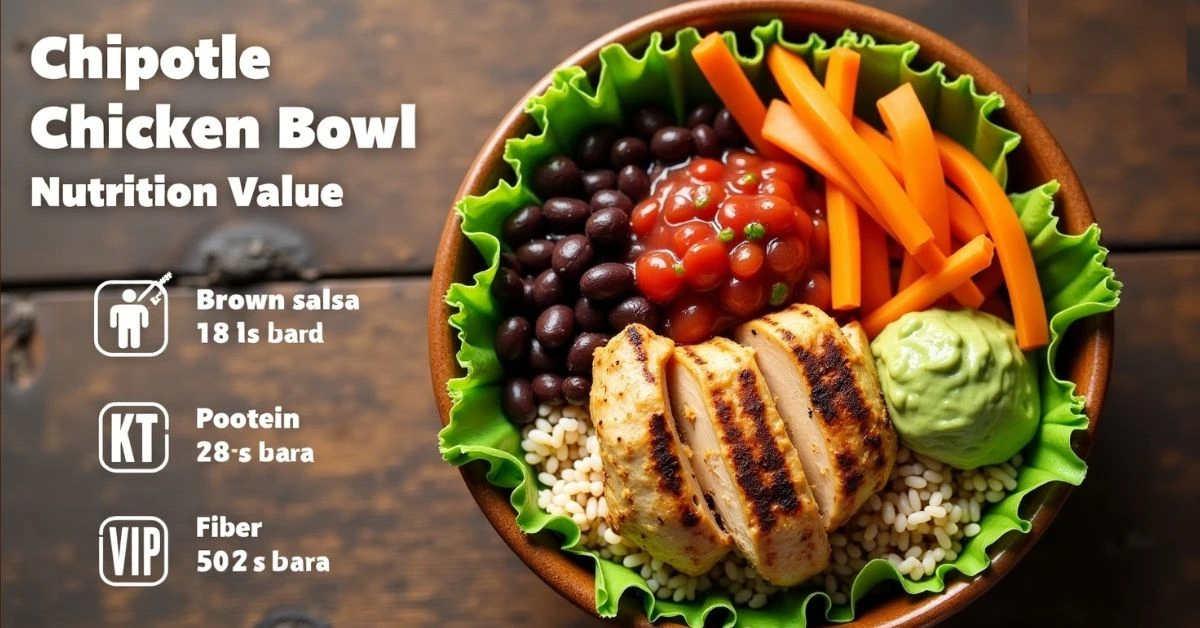 Chipotle Chicken Bowl, nutrition value, calories, protein, healthy eating, brown rice, black beans, guacamole, fajita veggies, fast casual, Chipotle Chicken Bowl Nutrition Value